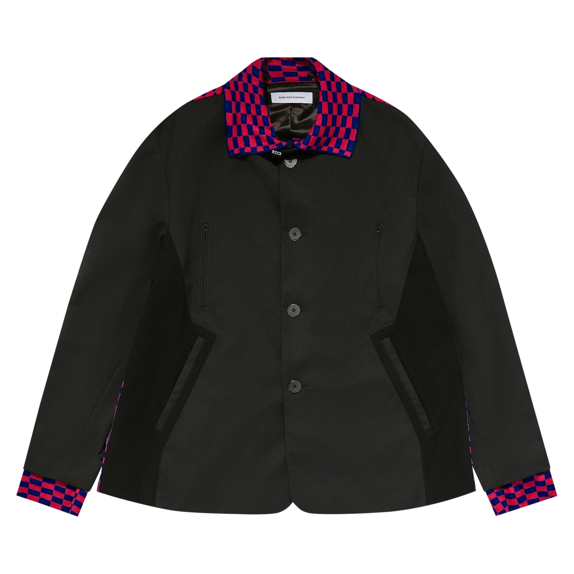 Kiko Kostadinov Sorelle Jacket 'Black/Sable Black/Phlox Check'