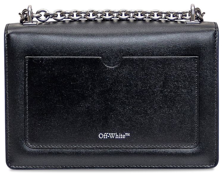 Off White Jitney 20 Catena Scorrevole Bag BlackSilver