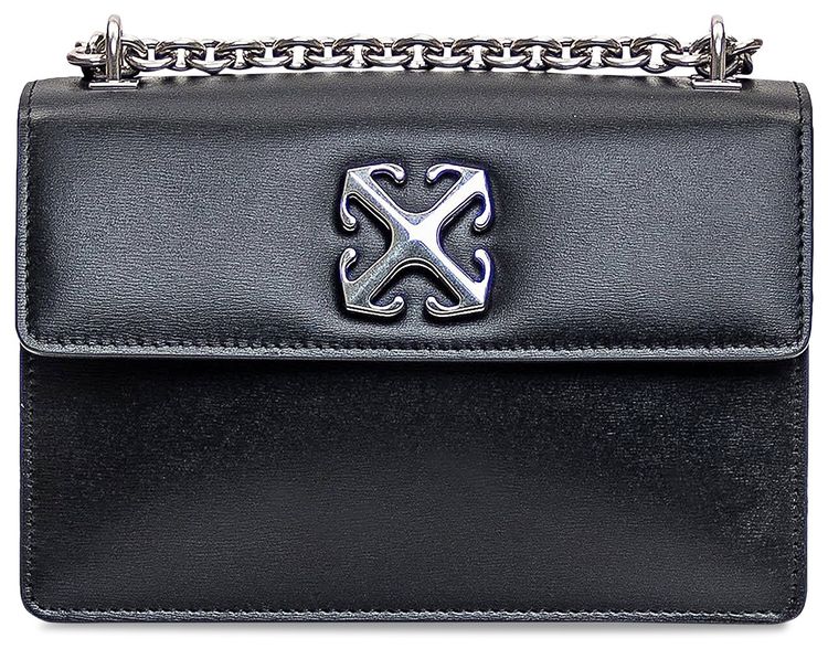 Off White Jitney 20 Catena Scorrevole Bag BlackSilver