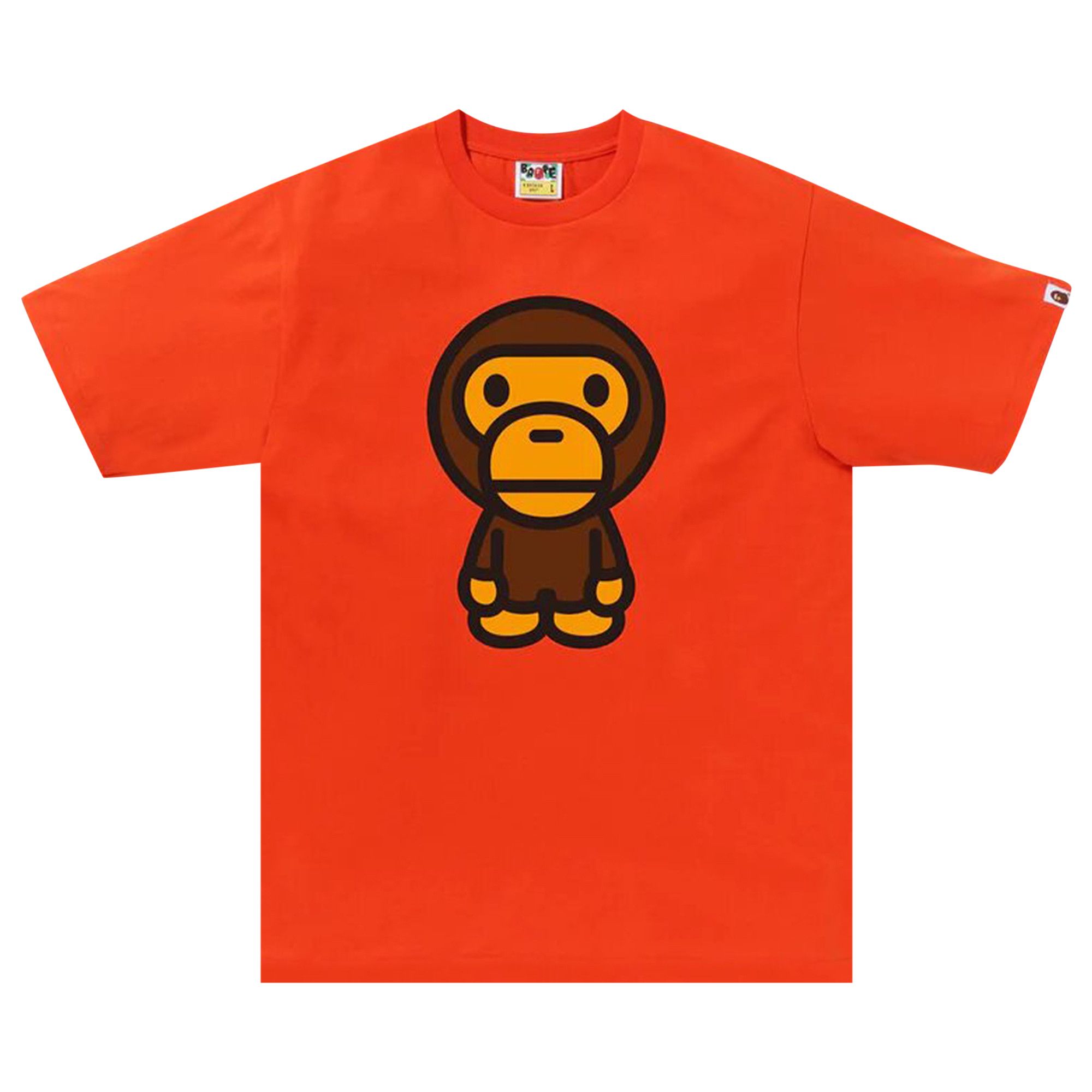 White and orange bape shirt new arrivals