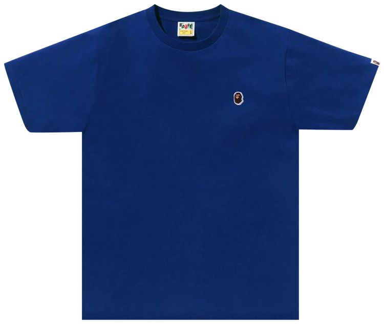 BAPE Ape Head One Point Tee Blue