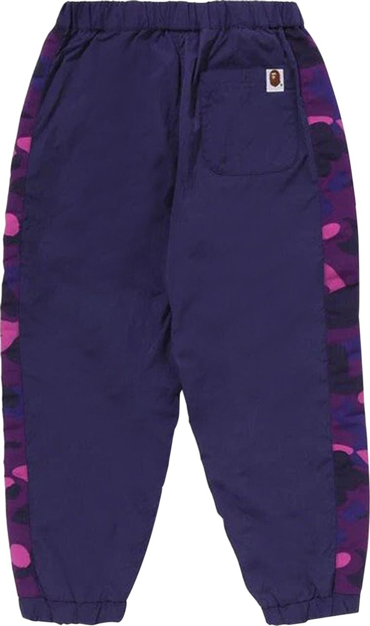 BAPE Kids Color Camo Block Track Pants Purple