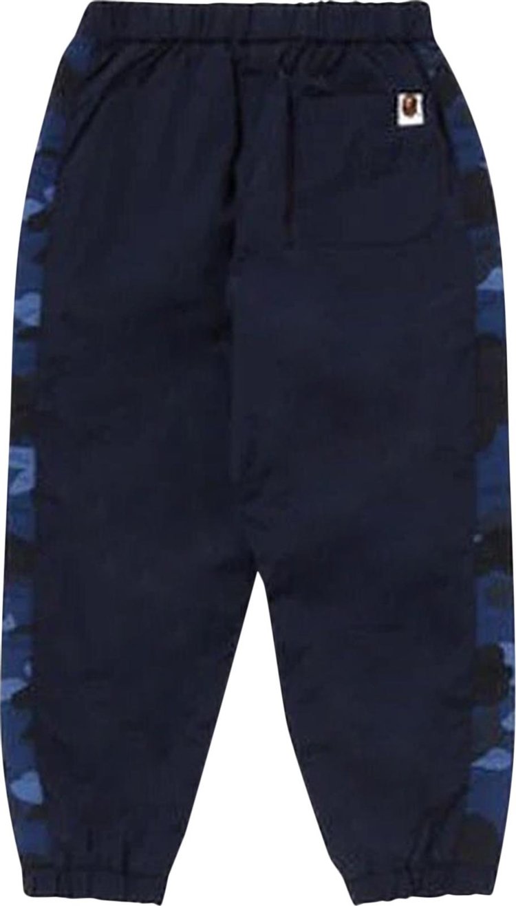 BAPE Kids Color Camo Block Track Pants Navy