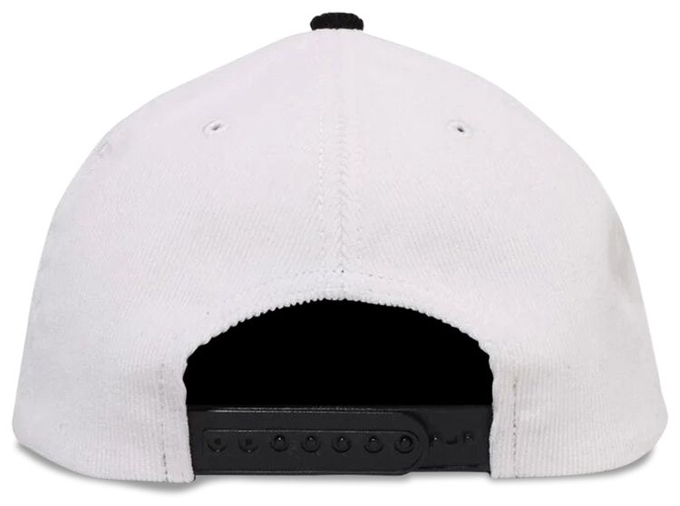 BAPE Corduroy College Snap Back Cap White