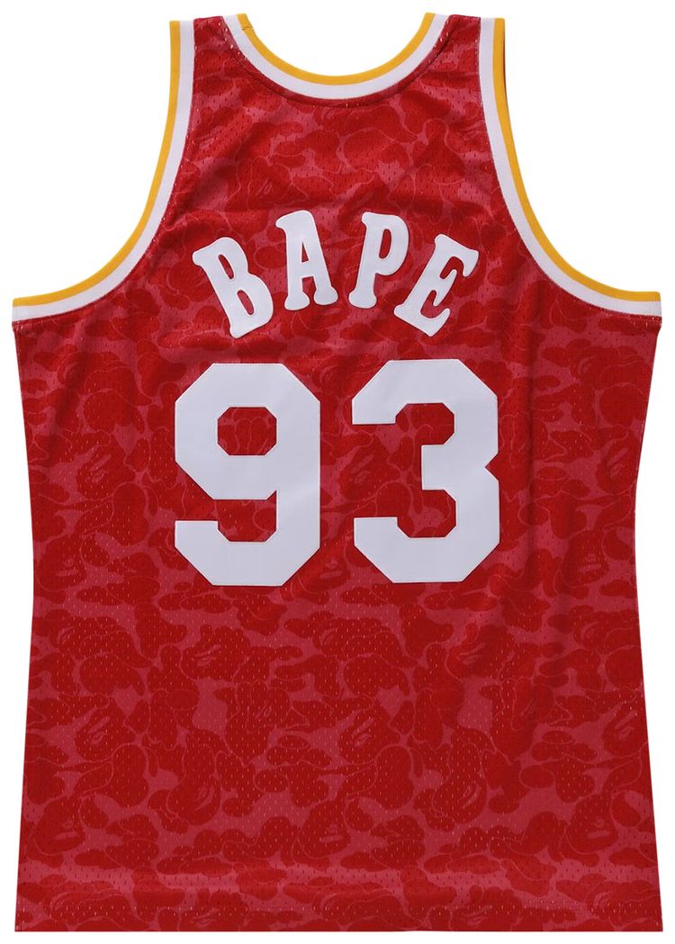 Buy BAPE x Mitchell Ness Rockets Camo Basketball Swingman Jersey  
