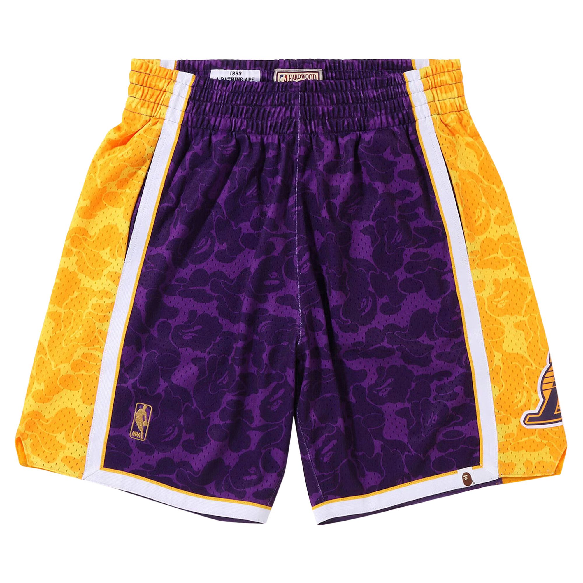 Bape laker shorts sale