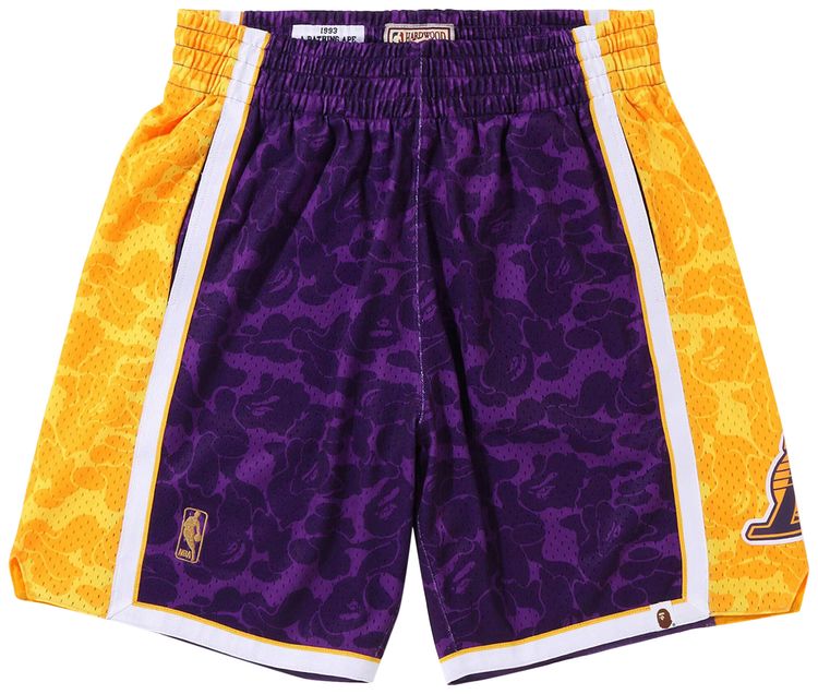 BAPE x Mitchell  Ness Los Angeles Lakers Shorts Purple