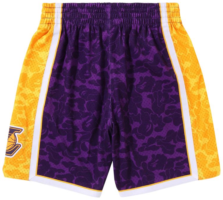 BAPE x Mitchell  Ness Los Angeles Lakers Shorts Purple
