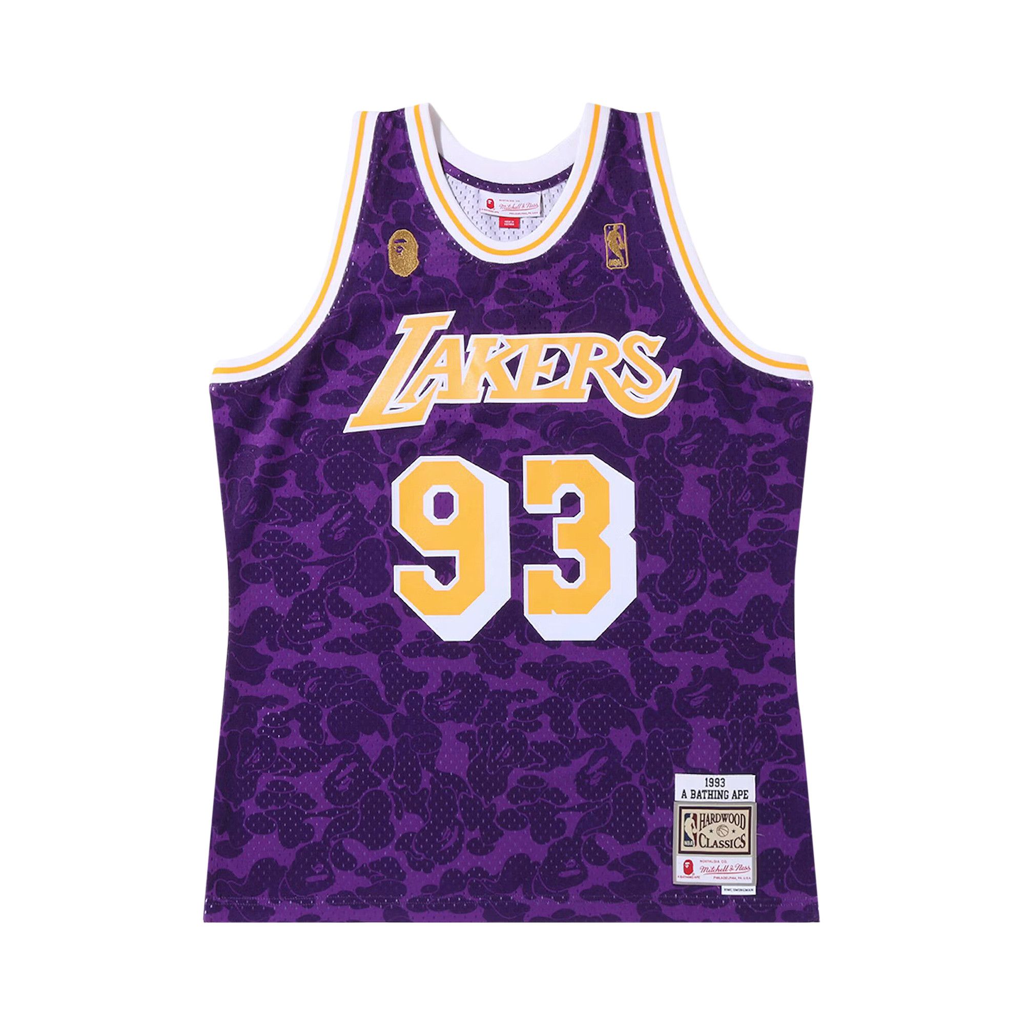 Lakers jersey bape hot sale