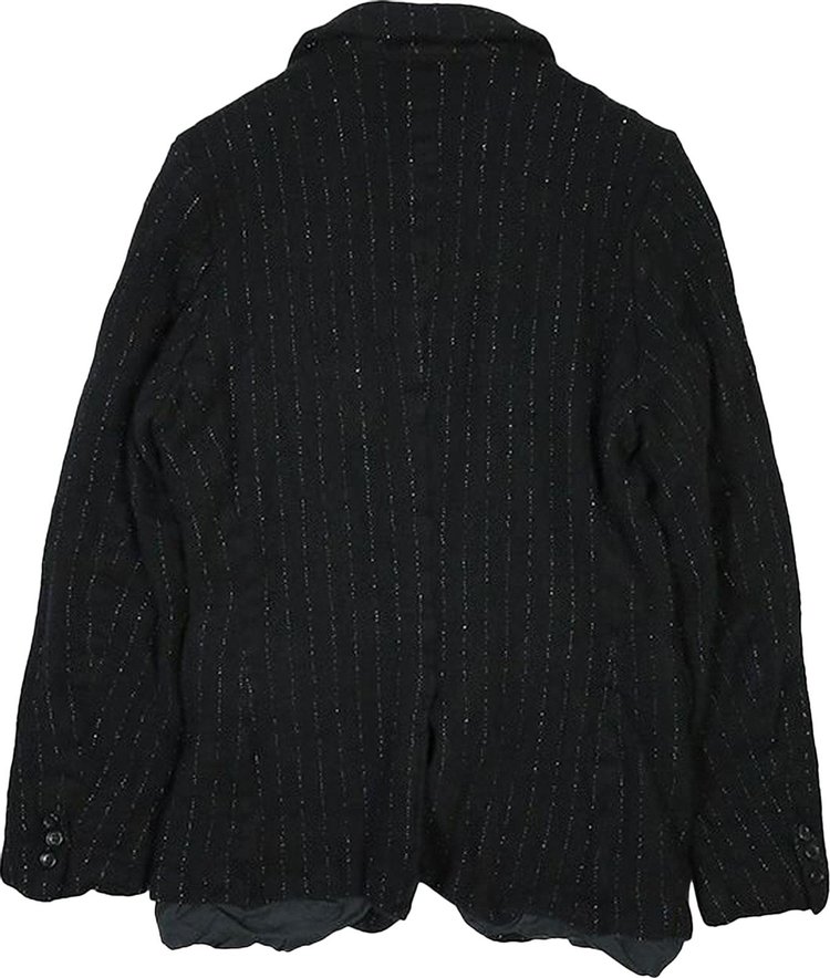 Comme des Garcons Homme Plus Lame Stripe Jacket BlackSilver