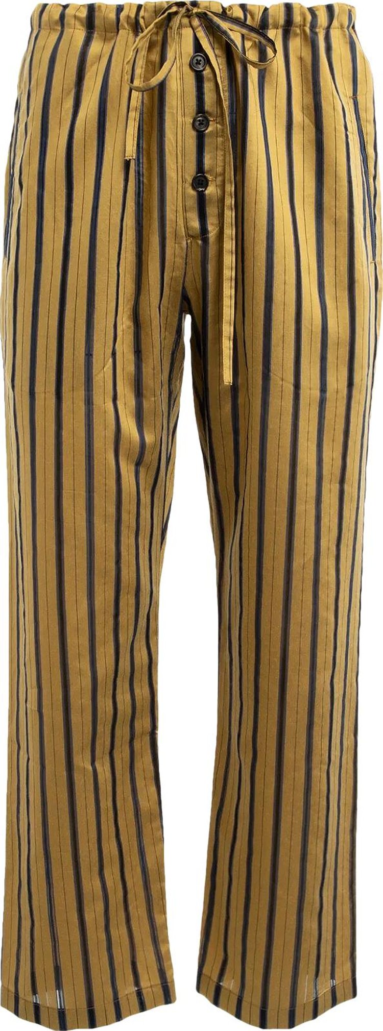 Bode Alumni Stripe Pajama Pant YellowMulticolor