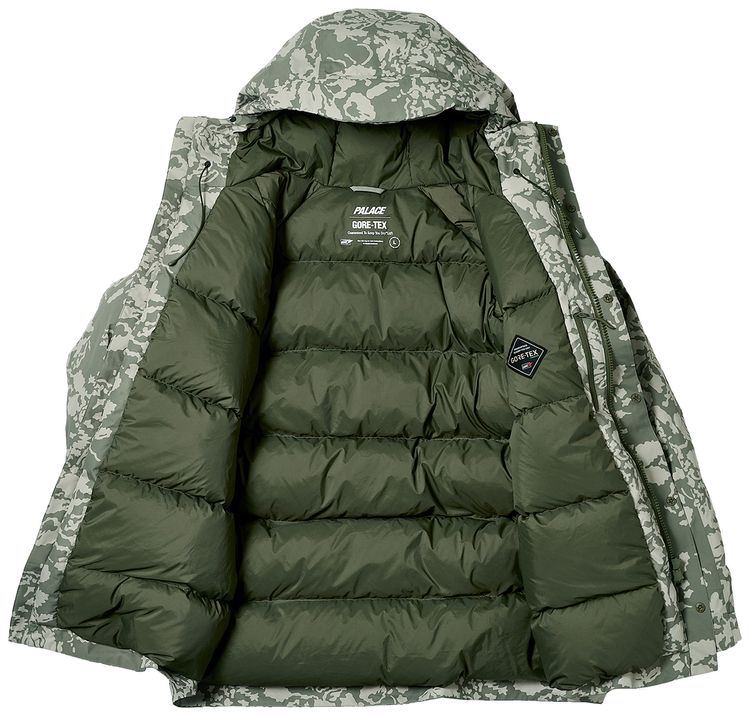 Palace GORE TEX Cargo Down Parka Leaf DPM