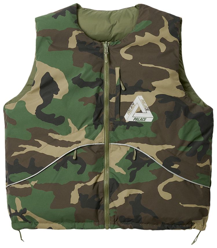 Palace P Tech Reversible Puffa Vest Camo