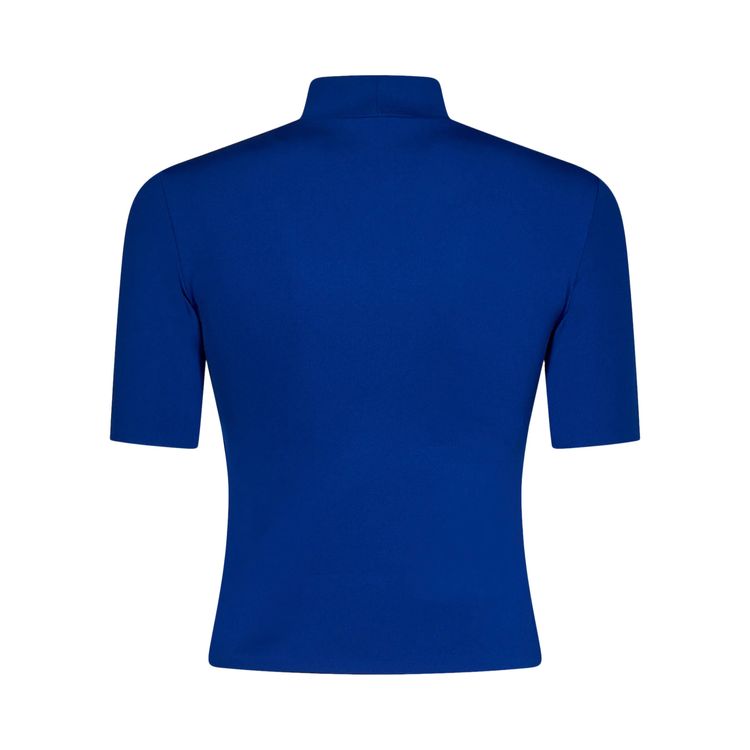 Off White Off Stamp Sleek Short Sleeve Top Dark BlueWhite