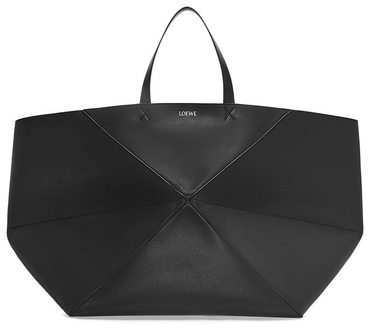 Loewe XXL Puzzle Fold Tote Bag Black