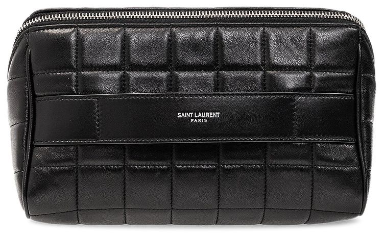 Saint Laurent Paris Vanity Pouch Black