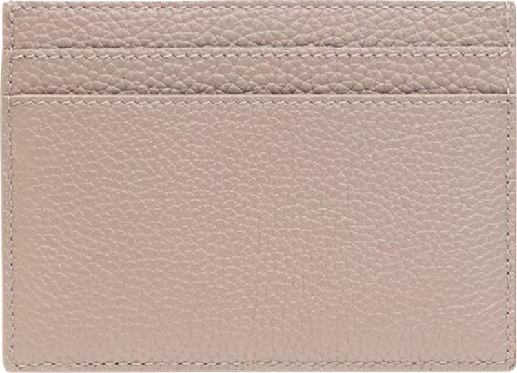 Saint Laurent Tiny Cassandre Card Case Greysih Brown