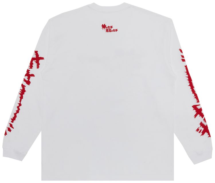 GOAT Exclusive Kazuo Umezu Gods Left Hand Devils Right Hand Long Sleeve WhiteRed