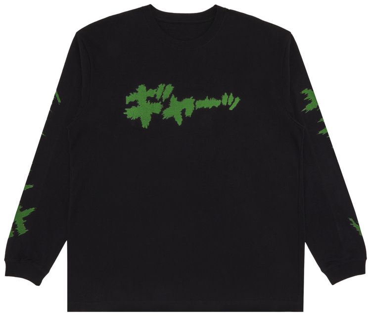 GOAT Exclusive Kazuo Umezu Gods Left Hand Devils Right Hand Long Sleeve BlackGreen