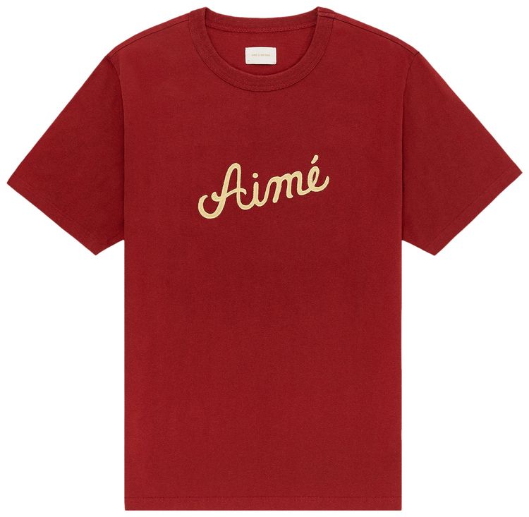 Aime Leon Dore Chain Stitch Tee Merlot