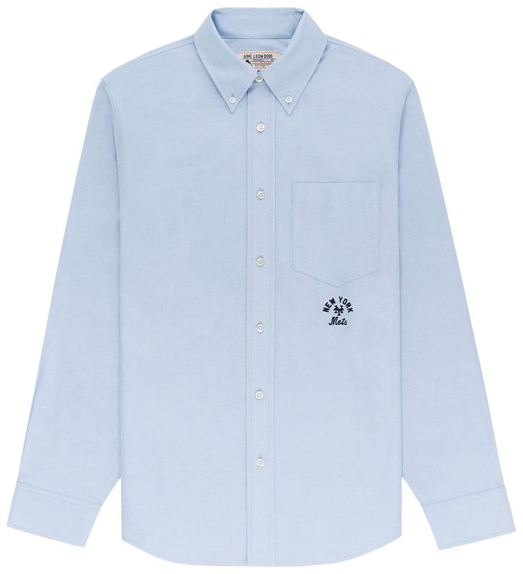 Aime Leon Dore x New York Mets Oxford Shirt Oxford Blue