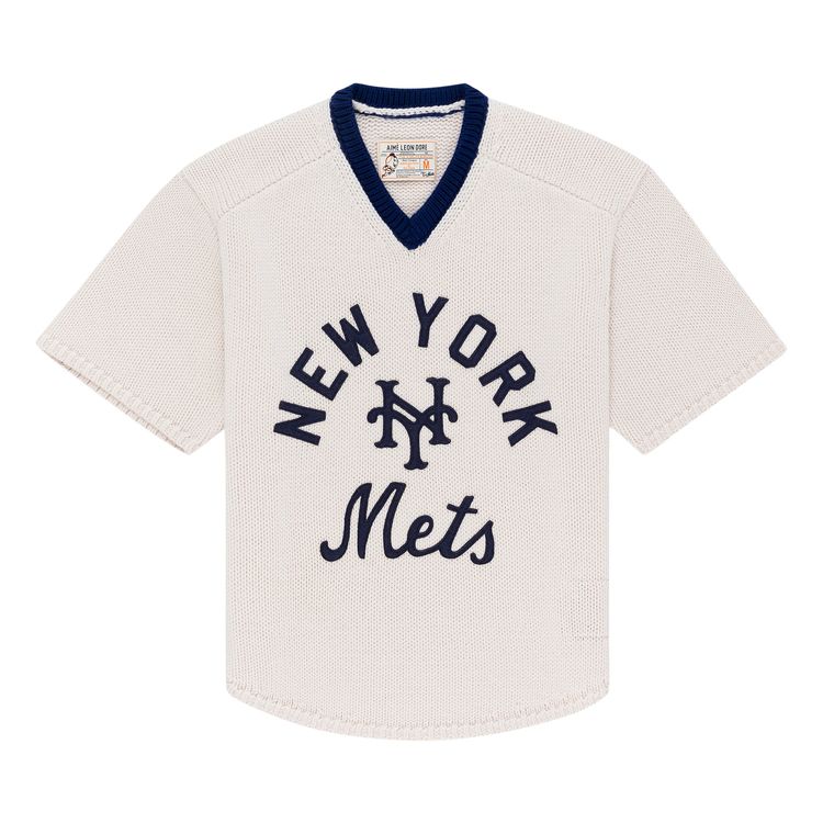 Aime Leon Dore x New York Mets Short Sleeve Knit Sweater Pristine