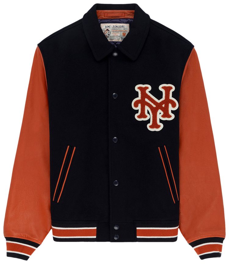 Aime Leon Dore x New York Mets Varsity Jacket Eclipse