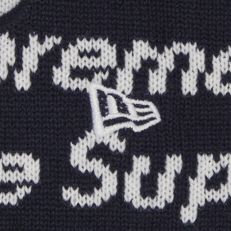 Supreme x New Era Repeat Balaclava Navy