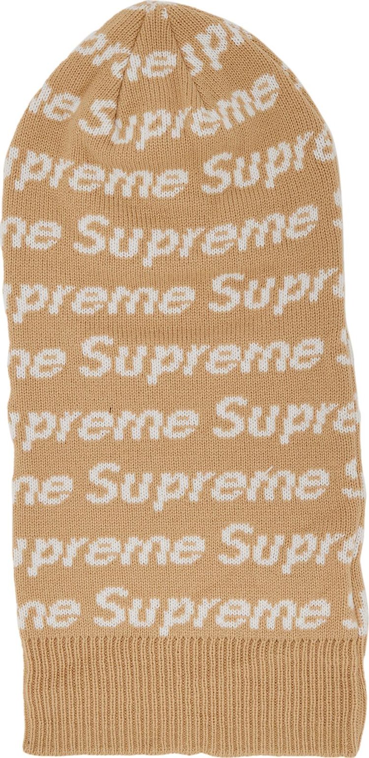 Supreme x New Era Repeat Balaclava Taupe