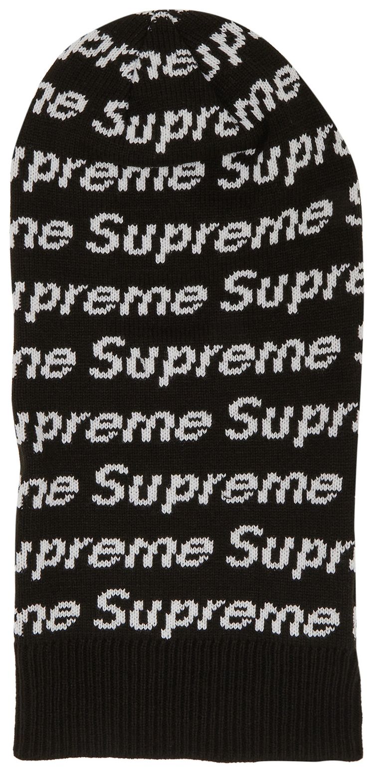 Supreme x New Era Repeat Balaclava Black