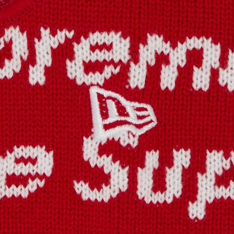 Supreme x New Era Repeat Balaclava Red