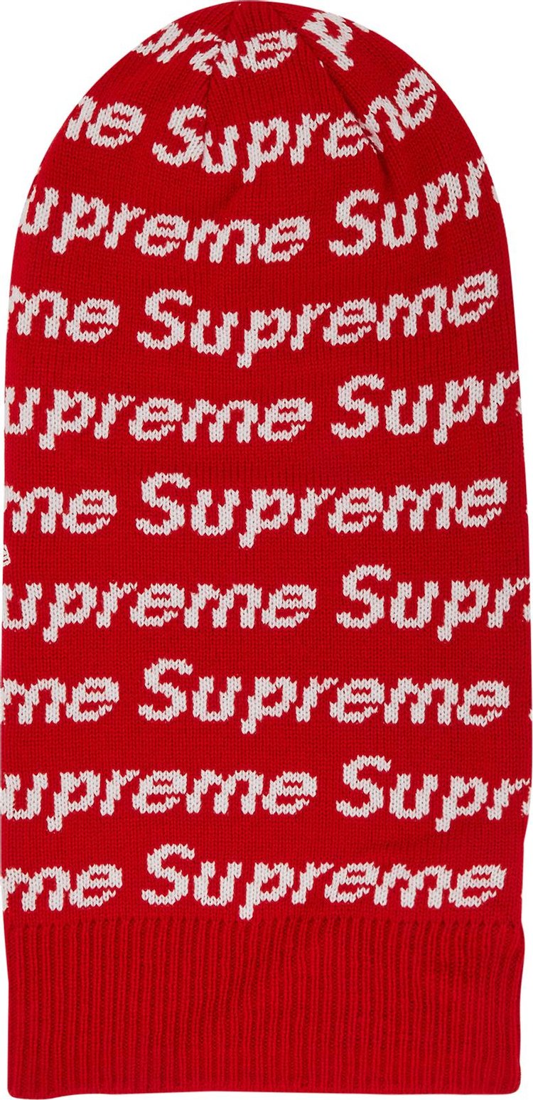 Supreme x New Era Repeat Balaclava Red