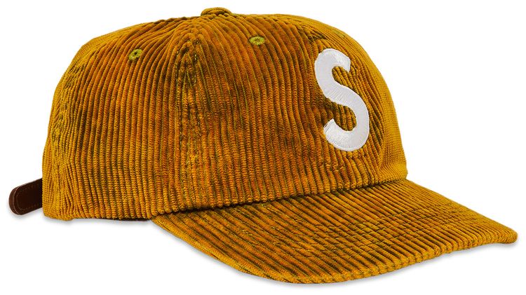 Supreme Corduroy S Logo 6 Panel Bleached Olive