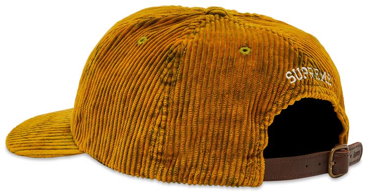 Supreme Corduroy S Logo 6 Panel Bleached Olive