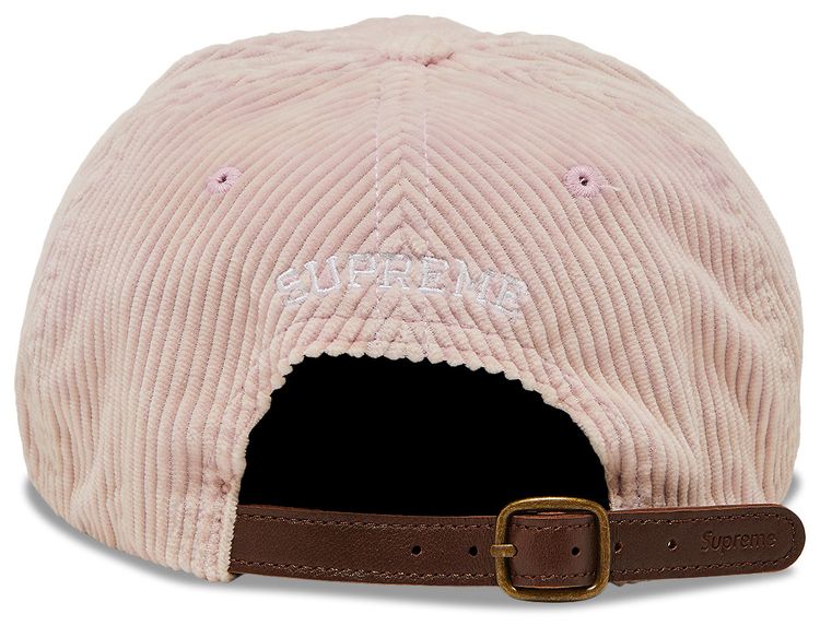Supreme Corduroy S Logo 6 Panel Light Pink