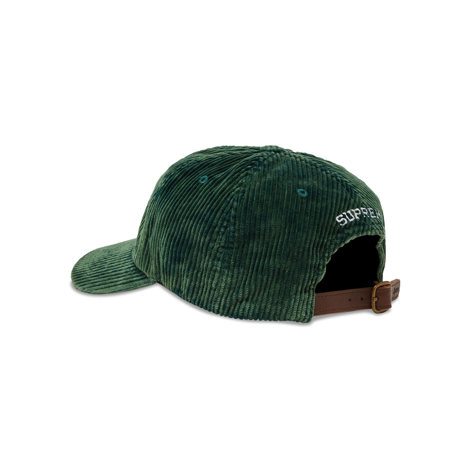 Supreme Seersucker S Logo 6-Panel Hat Cap - Olive Green