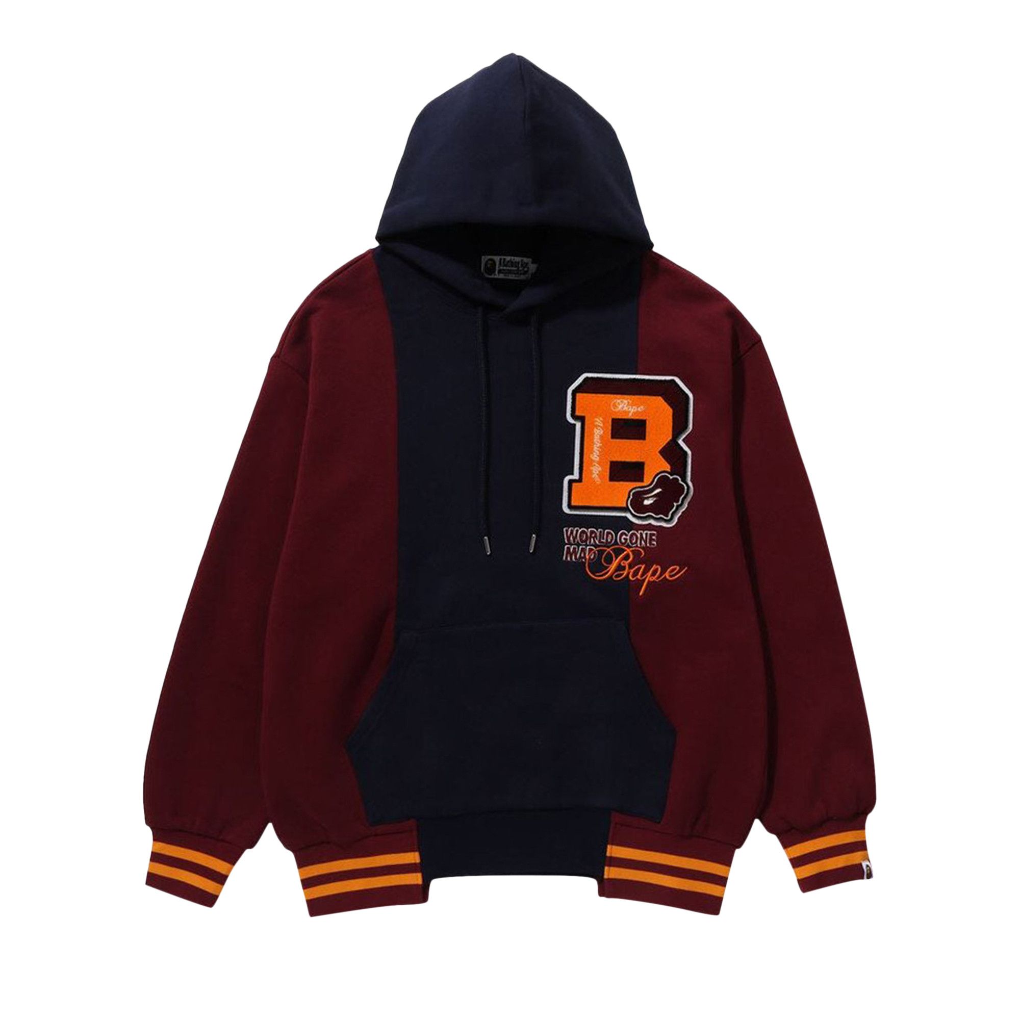 BAPY(ベイピー)コート BEN DAVIS（ベンデイビス）】LETTERS FADED ZIP HOODIE
