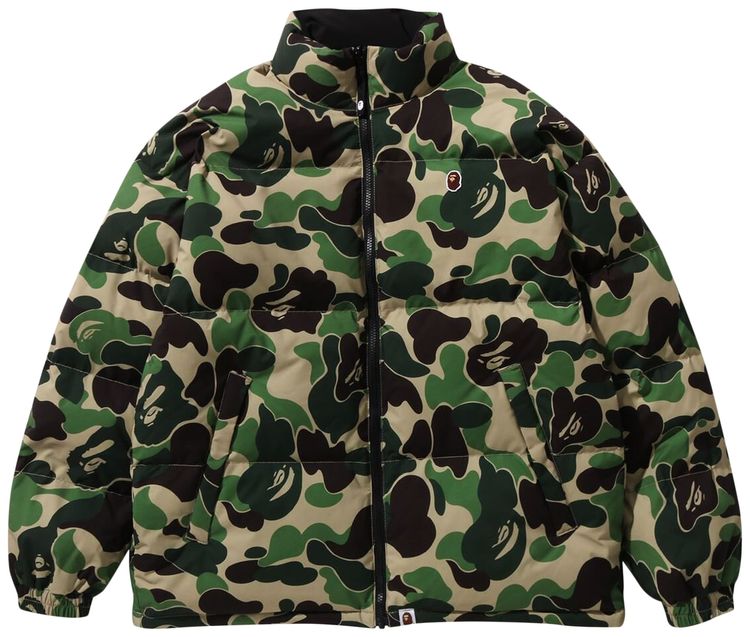 BAPE ABC Camo Reversible Down Jacket Green