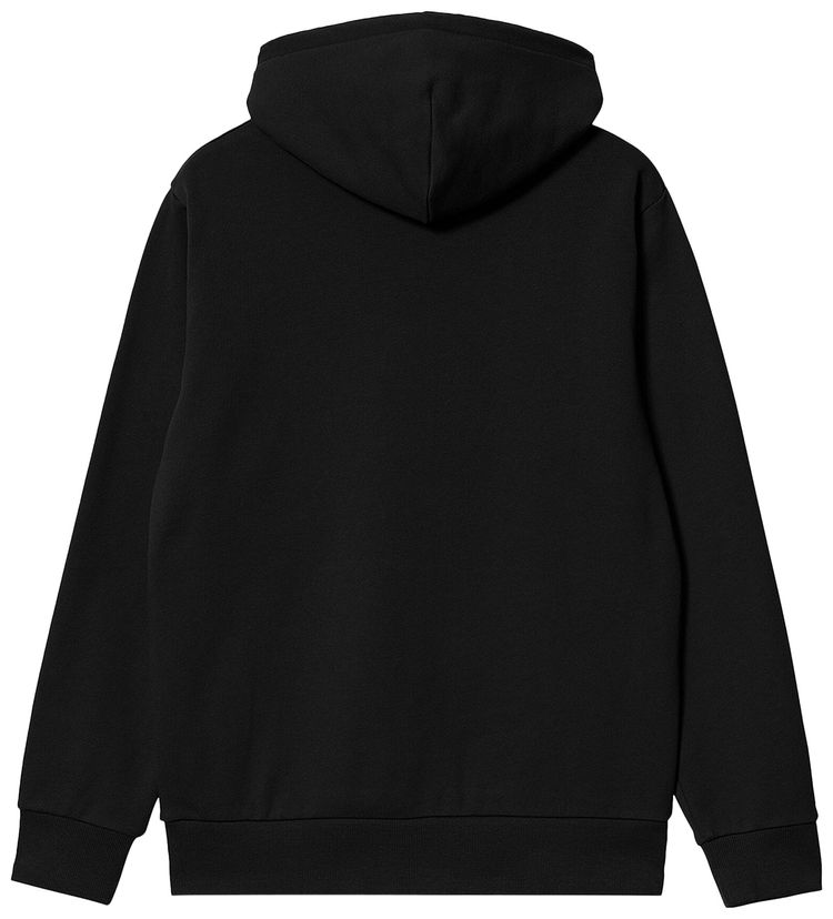 Carhartt WIP Hooded Script Embroidery Sweatshirt Black