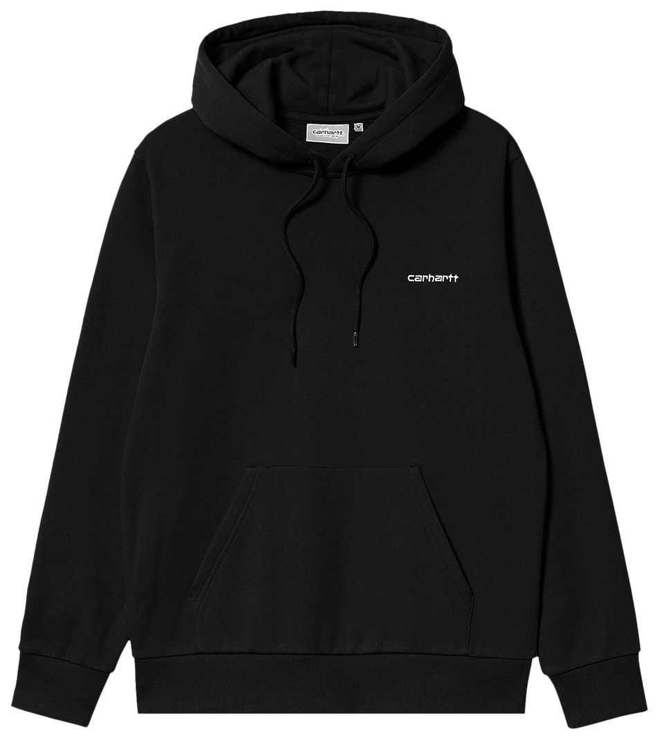 Buy Carhartt WIP Hooded Script Embroidery Sweatshirt 'Black' I032693