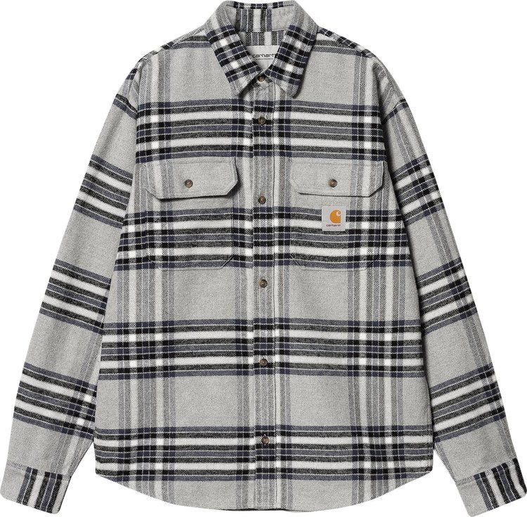 Carhartt WIP Long-Sleeve Hawkins Shirt 'Grey'