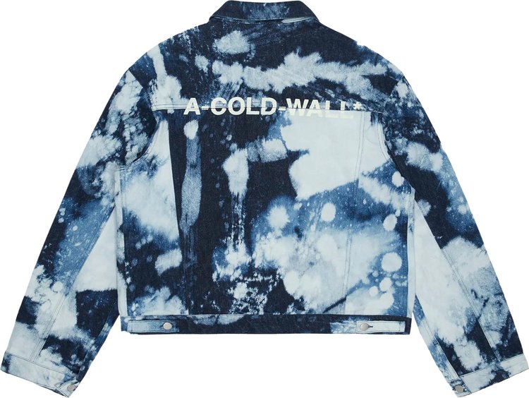 A Cold Wall Hand Bleached Denim Jacket Blue