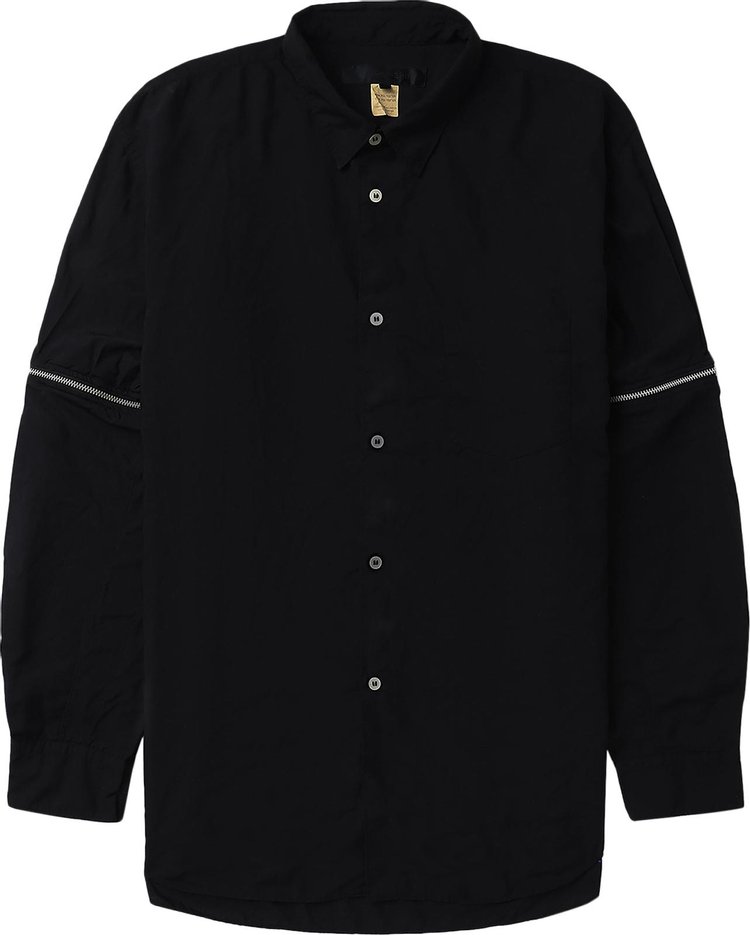 Comme des Garçons SHIRT Zipped Long-Sleeve Shirt 'Black'