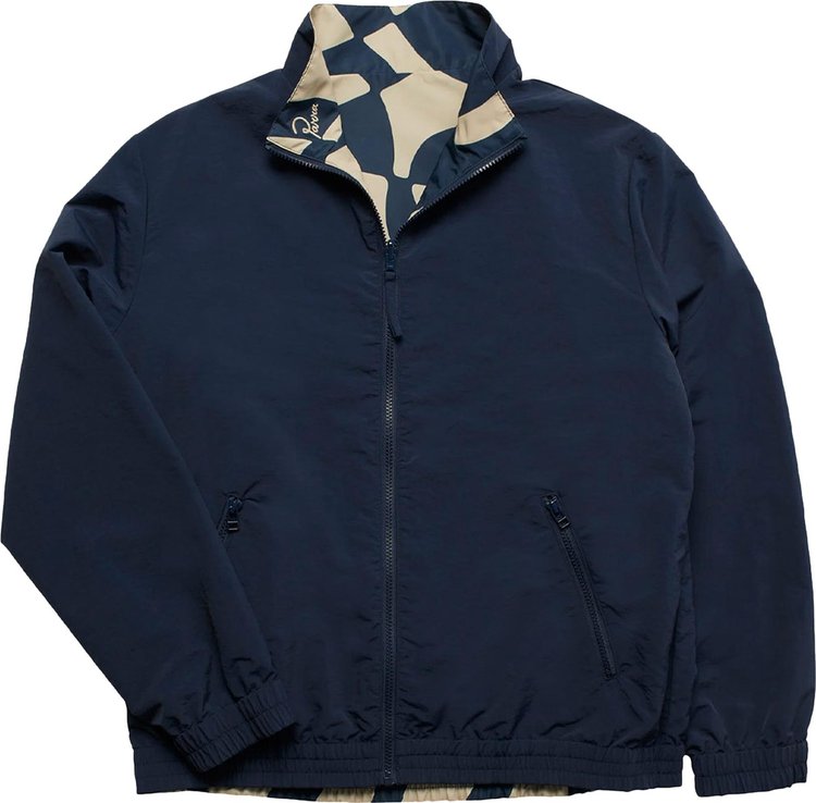 Parra Zoom Winds Reversible Track Jacket Navy Blue