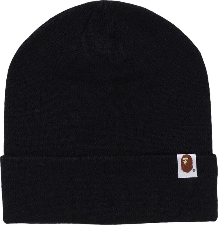 BAPE Patch Knit Cap Black