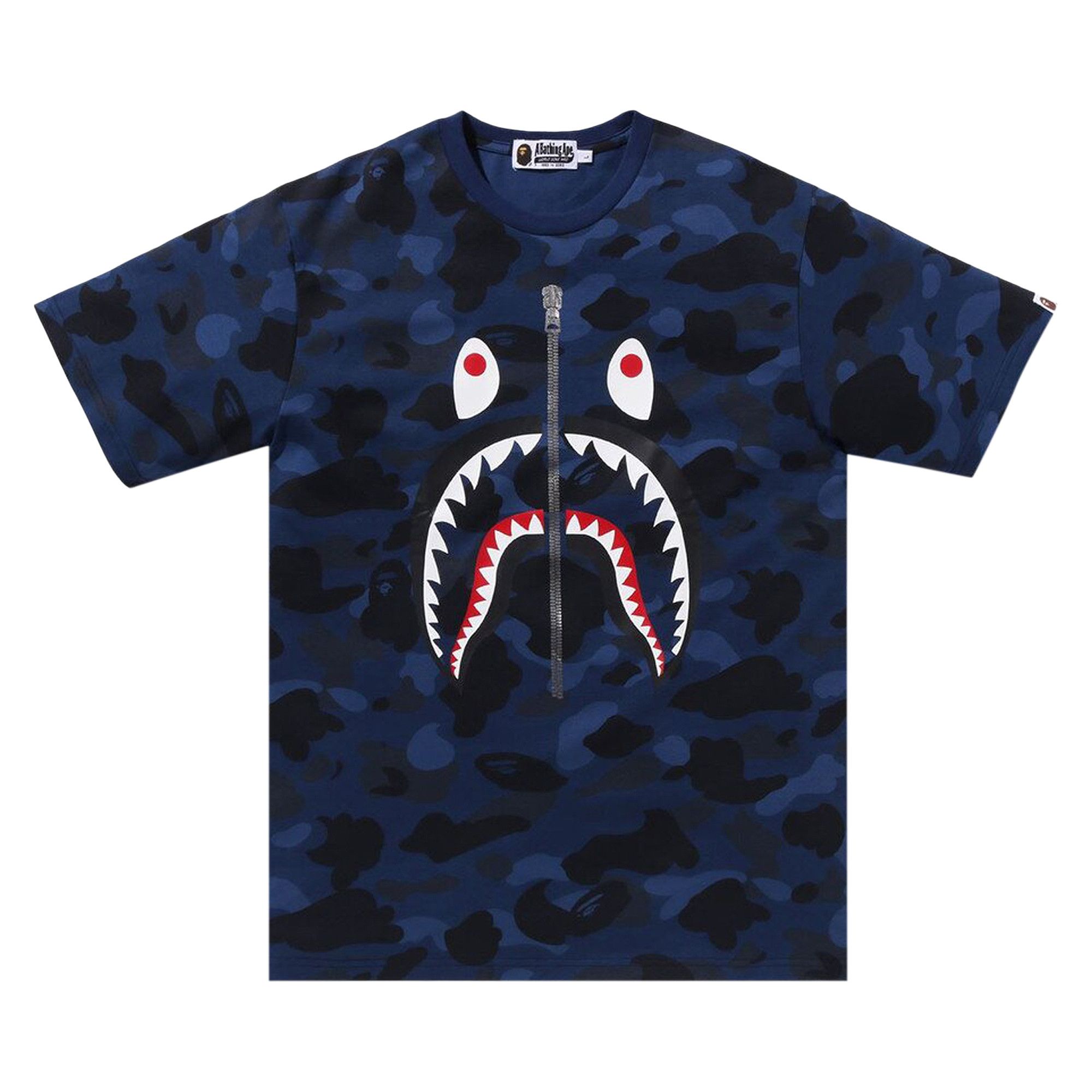 Buy BAPE Color Camo Shark Tee Navy 1J80 109 010 NAVY GOAT CA