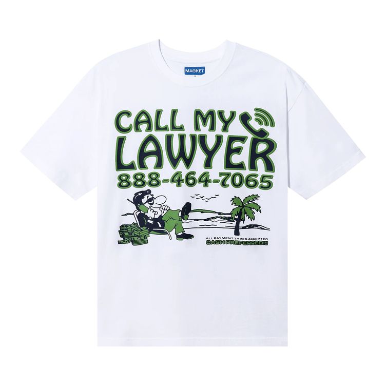 Market Offshore Lawyer T Shirt White