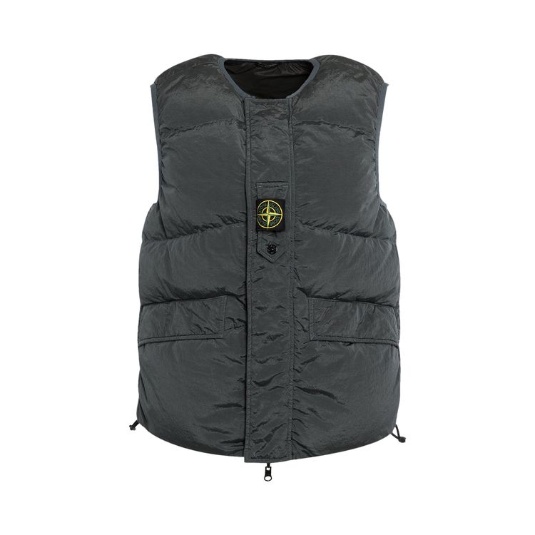 Hooded Puffer Vest - Stone - 2543 main image 1