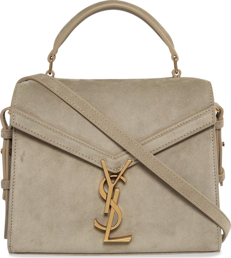 Saint Laurent Cassandra Mini Top Handle Bag 'Matte Gold'