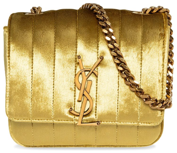 Saint Laurent Small Vicky Chain Bag Anis